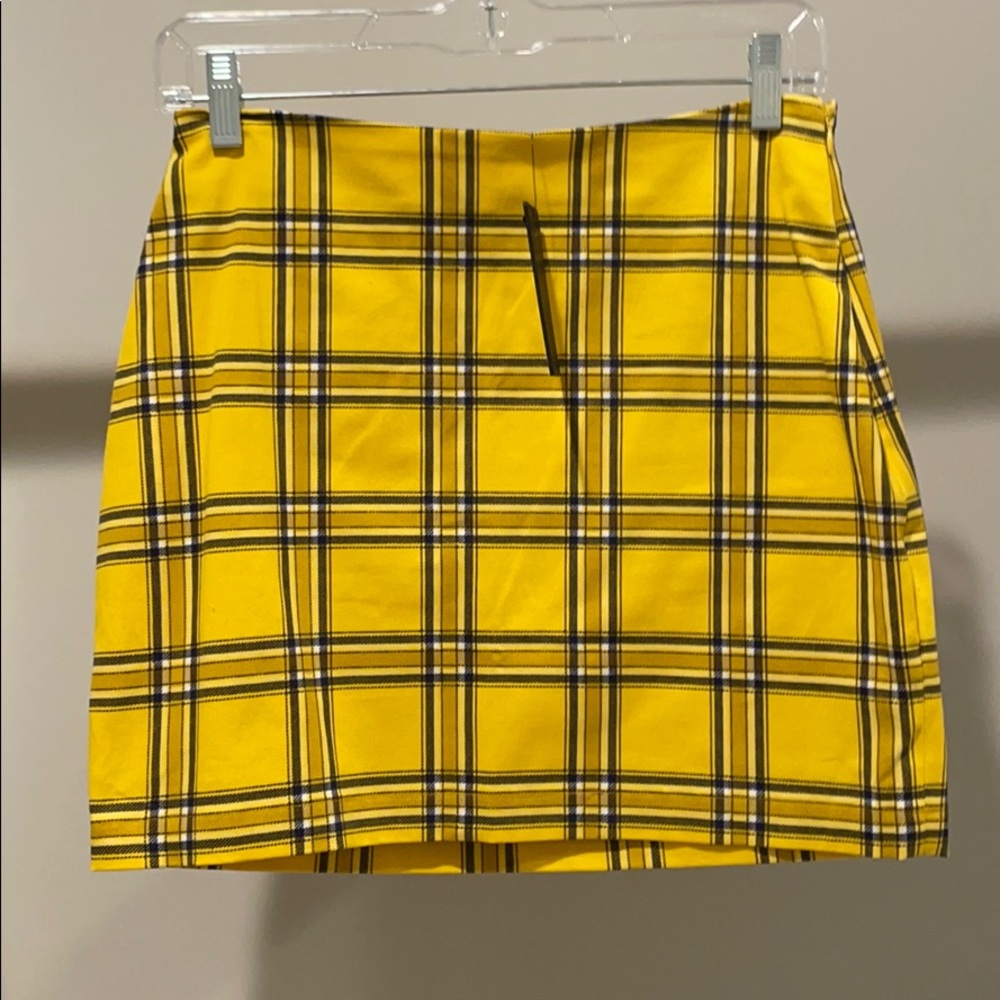 NEW Guess plaid yellow skirt - size S